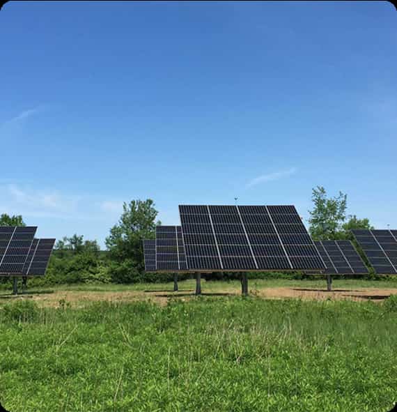 commercial solars with tall tabular batteries